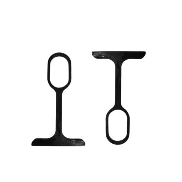 Imagem de Suporte Tubo Cabideiro Central Aereo Oval Oblongo Preto C10