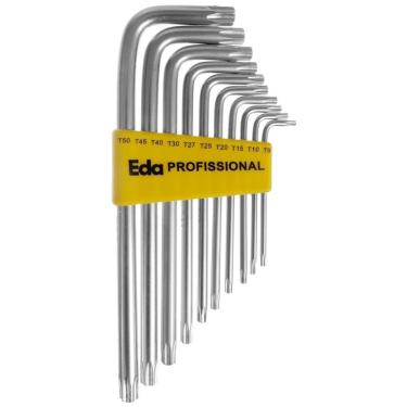 Imagem de Jogo de Chaves Torx 10 Peças Eda