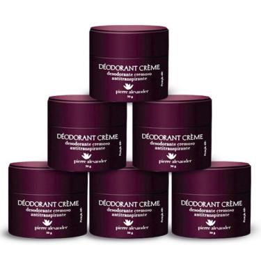 Imagem de Kit 6 Desodorante Em Creme Pierre Alexander - 50g
