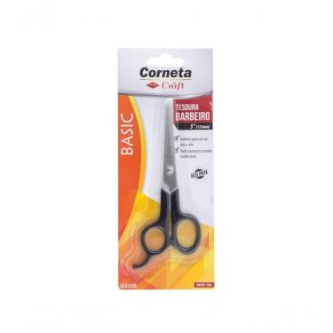 Imagem de Tesoura Barbeiro Corneta Basic Inox 5Equot