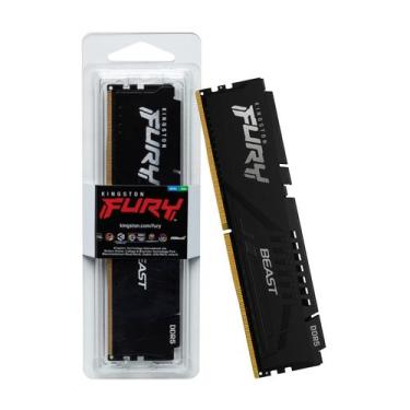 Imagem de Memoria 8gb Ddr5 5600 Cl40 1.25V Fury Beast Black KF556C40BB-8 Kingsto