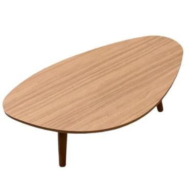 Imagem de Mesa de Centro Orgânica Pés Palito em Madeira 90x52cm(Mel)