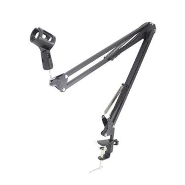 Imagem de Braço Suporte Pedestal De Mesa Articulado Para Microfones