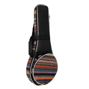 Imagem de Estojo de bandolim macio, acolchoado para bandolim, estilo A e F, bolsa de instrumentos de bandolim estilo country, mochila com alça de transporte e alça de ombro ajustável, bolsa bandolim com bolso