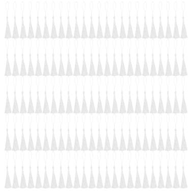 Imagem de NACHLYNN 120 peças de borlas de marcador de livro a granel 13 cm/5 polegadas feito à mão de seda artesanal, mini borlas para fabricação de chaveiros com laços para decoração de vestidos, acessório de