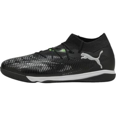 Imagem de PUMA Tênis de futebol masculino Future 8 Match Indoor Trainer, Puma Preto-frio cinza claro-verde fluo, 45
