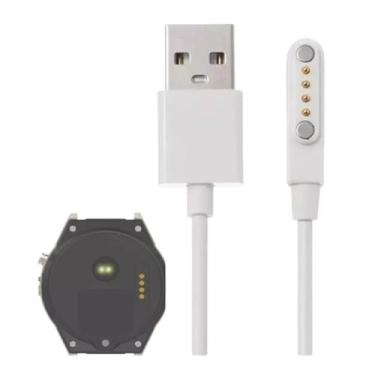 Imagem de Cabo Carregador Magnético 4 pinos Usb 2.0 40cm Para Relógio Smartwatch