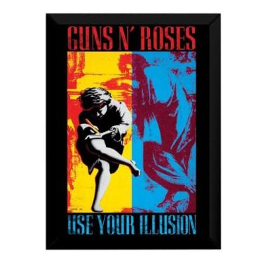 Imagem de Quadro Guns N Roses Use Your Illusion Ii Poster Moldurado - Fanarte