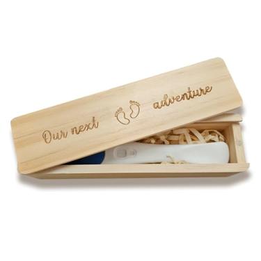 Imagem de Caixa de lembrança para teste de gravidez, anúncio de gravidez para marido, anúncio de bebê para avós, anúncios de bebê, ideias surpresas, suporte de teste - Our Next Adventure