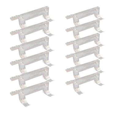 Imagem de TEYOUYI Wall Mount for Any Lego Speed Champions Sets Wall Mount for Lego Speed of Champions with a Base for The Pilot,Wall Mount for Brick Cars and Figure 12pcs Transparent