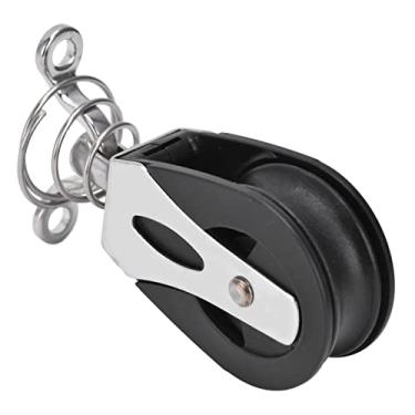 Imagem de 316 Polia de Nylon de Mola de Aço Inoxidável, Cabeça de Roldana Com Rolamento Liso Giratório para Veleiro, Tamanho de 85x40x20mm, 1500 Libras de Limite de Carga de Trabalho