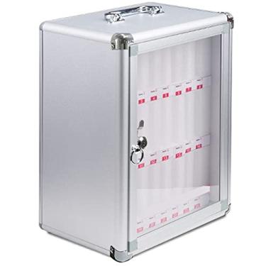 Imagem de Caixa de segurança para telemóvel escolar com alça e bolso de segurança para armário, cofre com alça e segurança para armário de telemóvel, escritório, 36 ranhuras (24 ranhuras)