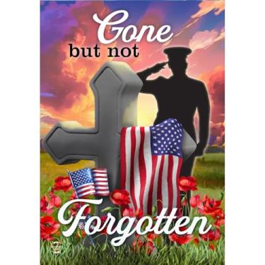 Imagem de Briarwood Lane Bandeira de jardim Military Gone But Not Forgotten