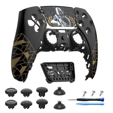 Imagem de CHARM FOCUS Custom Front Shell Compatible with PS5 Controller BDM-010 020 030 040 050 – DIY Faceplate Cover with Touchpad & Analog Joystick Replacement Kit, Shadow Squad