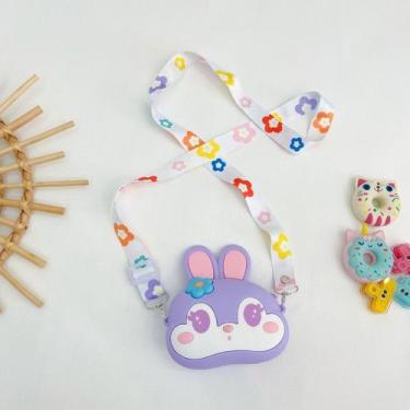 Imagem de Bolsa De Silicone Infantil Criança Coelho - oem, Lilás