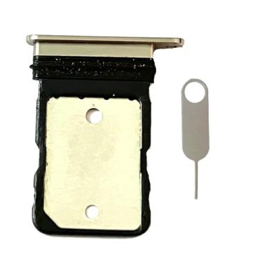 Imagem de Substituição do suporte da bandeja do cartão SIM + pino ejetor de cartão para Google Pixel Fold (branco)
