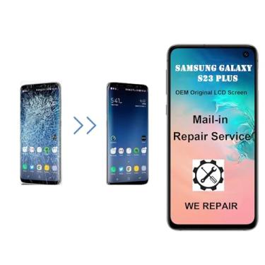 Imagem de Lenwell Serviço de reparo por correio com substituição de tela original original original para Samsung Galaxy S23 Plus 6,6 polegadas digitalizador completo Touch Assembly SM-S916B/U/W (Serviço de