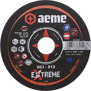 Imagem de Disco de Corte Fino Aço/Inox Aeme DCI 812 Extreme 4.1/2 x 3/64 x 7/8