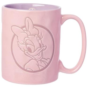 Imagem de Silver Buffalo Caneca de cerâmica Disney Classics Daisy Duck Circle Badge Wax Resist 500 ml