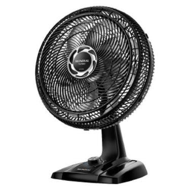 Imagem de Vent 40Cm Mondial Turbo Nvt-40-8P-Nb - 3798-02, Preto e Prata, 220V
