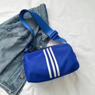 Imagem de Bolsa Mensageiro Cilíndrica Esportiva Feminina Casual Leve Grande Capa