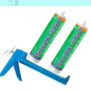 Imagem de Kit 2 Silicone Bege Selante Acrílico Base Água E Aplicador Bege - SBRI