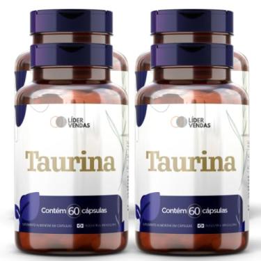 Imagem de Taurina - 1g com 60 cápulas - 4 potes