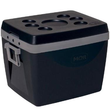 Imagem de Caixa Térmica Mor com Alças Laterais 75 Litros, Preto