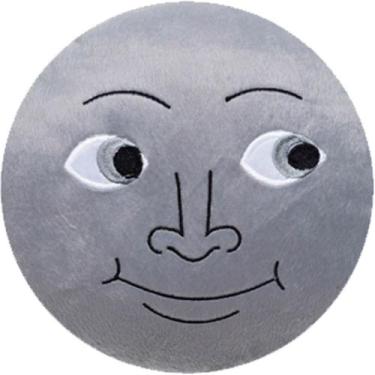 Imagem de Almofada Emoji Pelúcia 28cm lua - Vitor Bordados