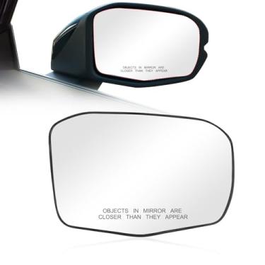 Imagem de RACBOX Substituição do vidro do espelho aquecido do lado do passageiro, vidro do espelho retrovisor convexo com suporte traseiro compatível com CRV 2023 2024 2025