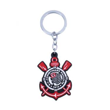 Imagem de Chaveiro Borracha time Corinthians  Brasão Fiel - Mileno
