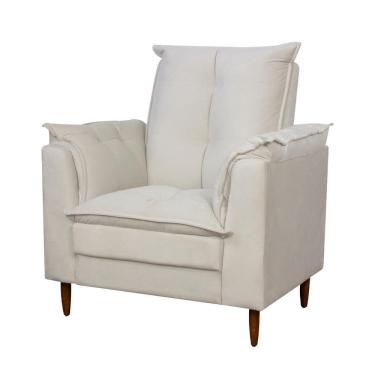 Imagem de Poltrona De Amamentação Confortável Helena Bege