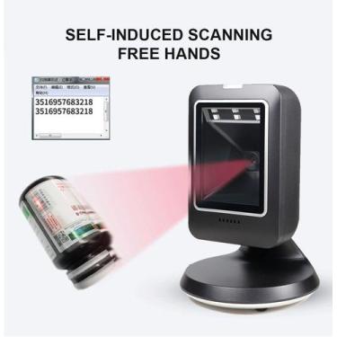 Imagem de Leitor De Código Barras De Mesa 1d 2d Qr Code Automatico - Nova Vida