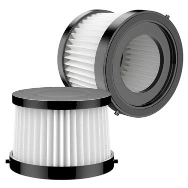 Imagem de Labfintom HEPA Filtro Seco para Aspirador Elétrico Portátil, Pacote com 2 Aspiradores Elétricos Portáteis com 500W (Branco)