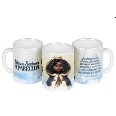 Imagem de Caneca branca católica santinhos (17382)