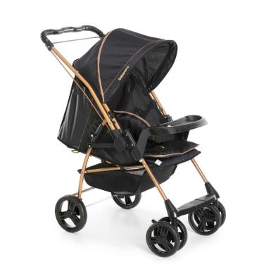 Imagem de Carrinho Para Bebê Milano Preto Reversível Galzerano Passeio