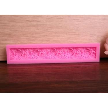 Imagem de Molde de silicone em forma de flor de tira longa para assar bolos de chocolate - 1 peça