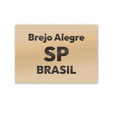 Imagem de Imã de Geladeira Brejo Alegre São Paulo MDF 8cm x 5cm