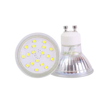 Imagem de CIKAMIO Lâmpadas Led Gu10 120 V Não Reguláveis, 4 W, Holofotes, Branco Frio, 6000 K, Luz Do Dia, 300 Lm, 35 Substituição Equivalente A Halogênio Para Iluminação Embutida Em Trilhos (Branco Pacote Co