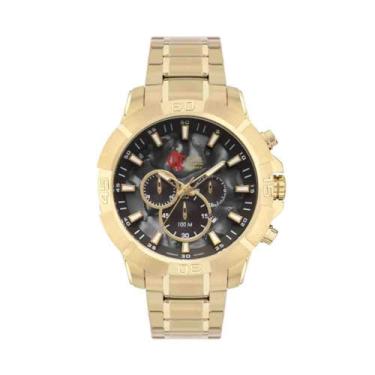 Imagem de Relógio Dourado Masculino Technos Flamengo FLAJS26AES/1P