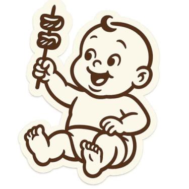 Imagem de Adesivo Bebê a Bordo: Churrasquinho na Garupa