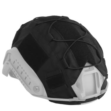 Imagem de ATAIRSOFT Capa de capacete tático Airsoft pano para capacete rápido Paintball caça tiro equipamento sem capacete (BLK)