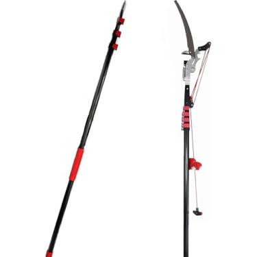 Imagem de Podador De Poste De árvore Extensível, Podadores De árvore Telescópicos Profissionais De 5,4 M-7,2 M Com Lâmina De Corte Sk5 Serra De Poda De Longo Alcance, Ferramenta De, 18ft/5.4m