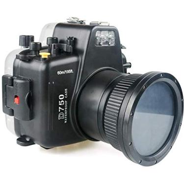 Imagem de Capa para câmera de mergulho Nikon D750 de 60 m à prova d'água e à prova d'água