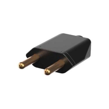 Imagem de Pino Macho 2P 20A Retangular Preto - Conector Elétrico de Alta Potênci