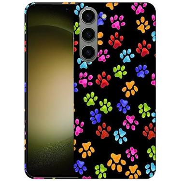 Imagem de SM CASES Capa para Samsung Galaxy S24 Plus 5G - Capa de plástico rígido com estampa de animal multicolorida com estampa de animal em 3D compatível com Samsung Galaxy S24+