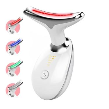 Imagem de Massageador Facial LED Fototerapia Microcorrente EMS Tratamento Antirrugas