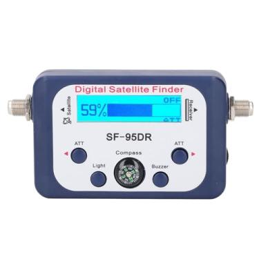 Imagem de Digital Satellite Signal Finder Medidor Microprocessador LCD LCD Local de satélite portátil iluminado para transmitir observação astronômica trabalhista