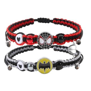 Imagem de Pulseiras de amizade SKIRIFLA Bat Spider para casais