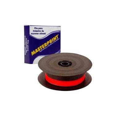Imagem de Fita Compativel com Olivetti para Maquina de Escrever Preta/Vermelha 13mm x 8m